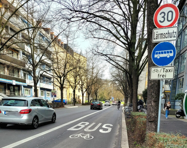 Klimaschutz:  Radachse Ludwigstraße