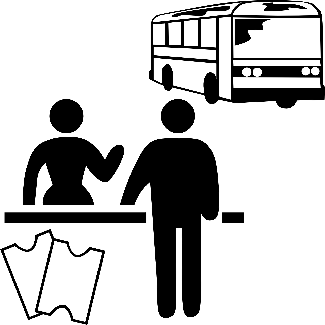 Warten auf den Bus