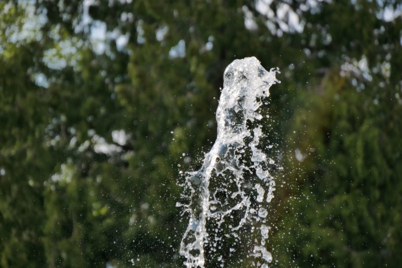 Wasserstrahl Brunnen Residenzgarten