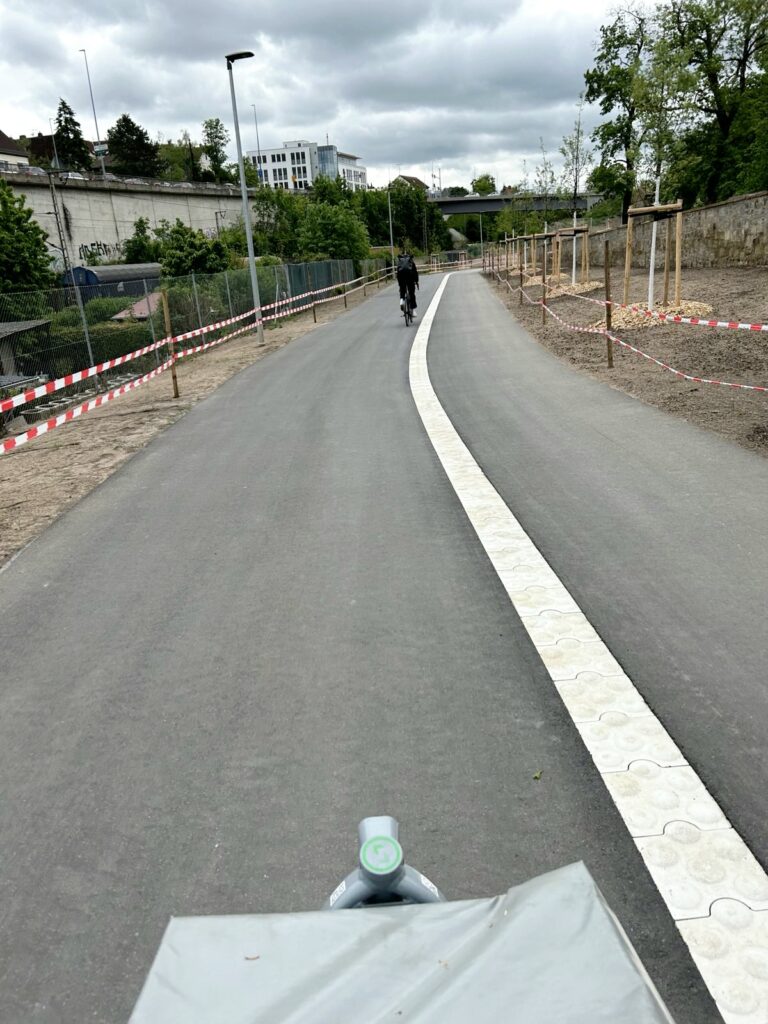 Neue sichere Radwege in Würzburg