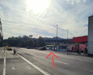 Bushaltestelle "Aumühle" an der Nürnberger Straße