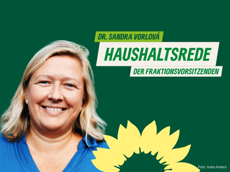 Haushaltsrede Dr. Sandra Vorlová