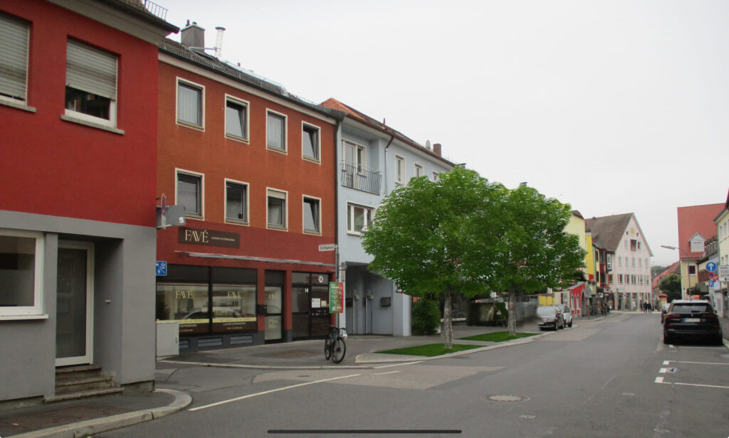 Visualisierung der Begrünung der Klosterstraße mit 2 Bäumen